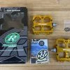 Reverse Components Escape Plattformpedale / Pedale Gold -Pedal-Verkäufe IMG 6111