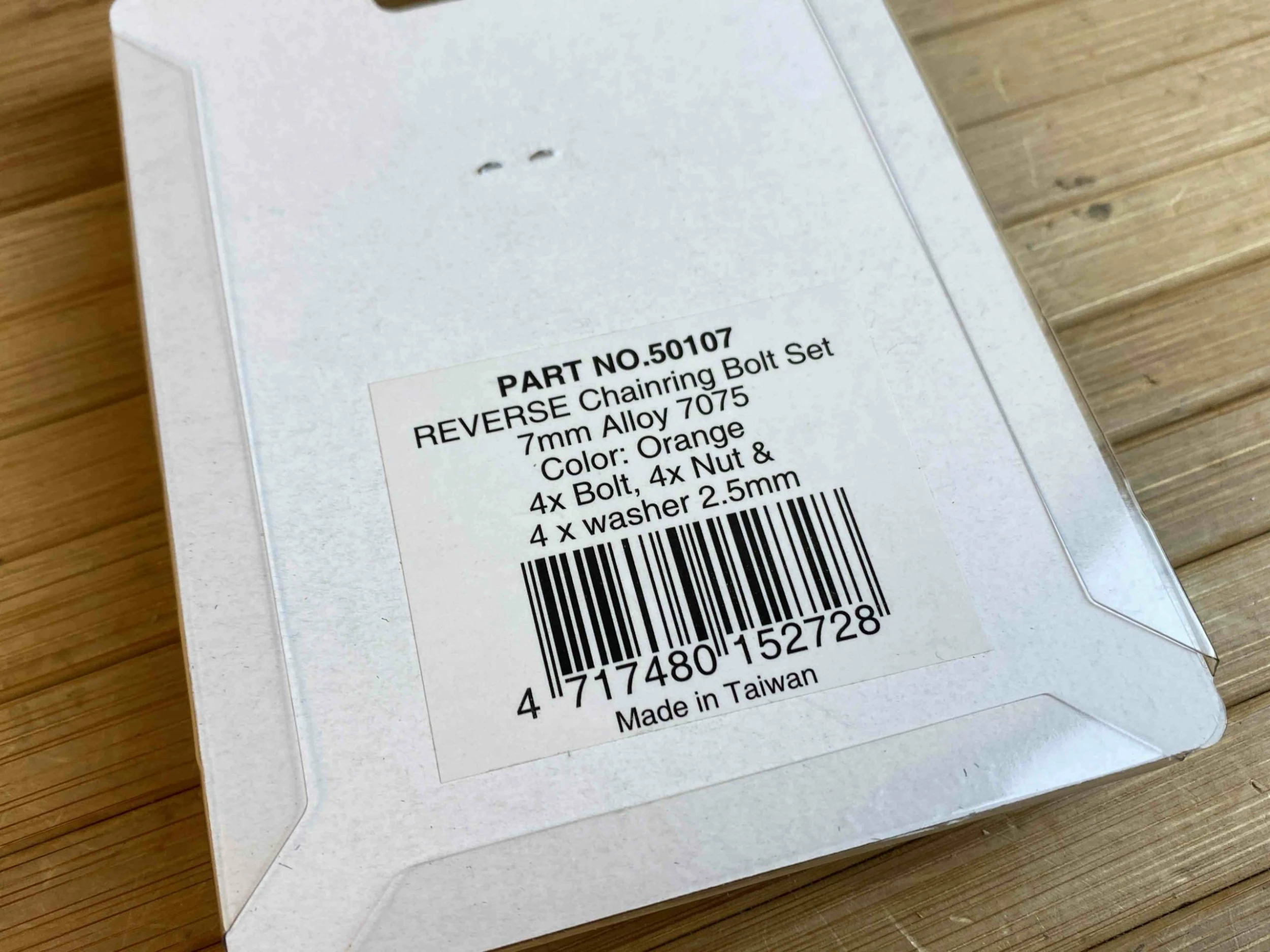 Reverse Kettenblattschrauben-Set (4 Stk.) Orange 3 Reverse Kettenblattschrauben-Set (4 Stk.) Orange – Bild 2