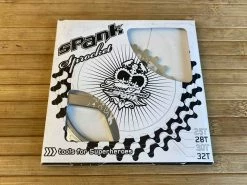 Spank Tweet Tweet BMX Kettenblatt Chrome 28T -Pedal-Verkäufe IMG 7175