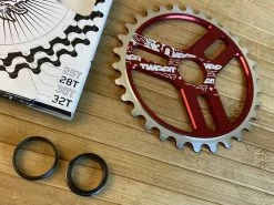 Spank Tweet Tweet BMX Kettenblatt Red 30T -Pedal-Verkäufe IMG 7198