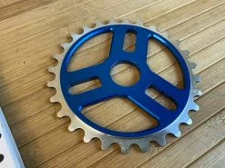 Spank Tweet Tweet BMX Kettenblatt Blue 28T -Pedal-Verkäufe IMG 7209