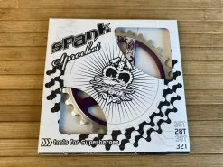 Spank Tweet Tweet BMX Kettenblatt Purple 28T 10 Spank Tweet Tweet BMX Kettenblatt Purple 28T -Pedal-Verkäufe IMG 7210