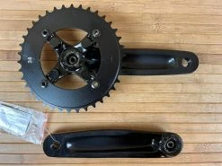 SRAM Truvativ Holzfeller 1.1 Kurbel 170mm / 38T Schwarz Howitzer -Pedal-Verkäufe IMG 8196